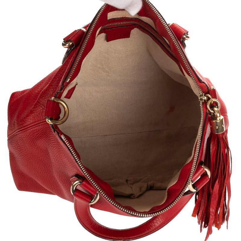 Gucci Soho Red Grain Leather A