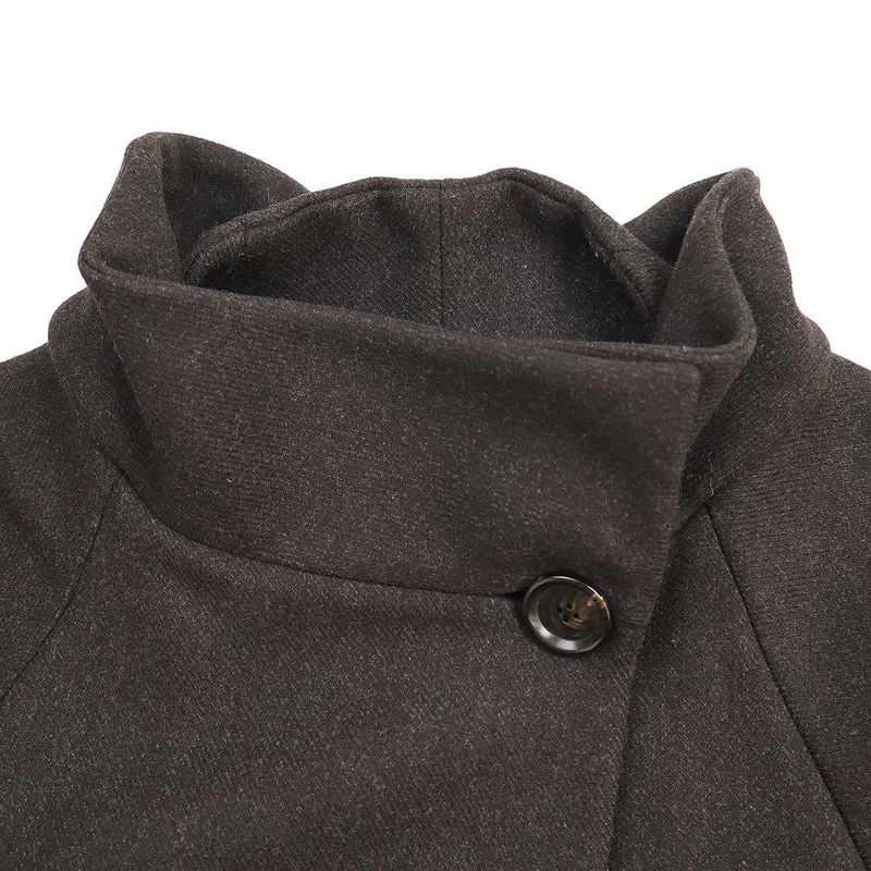 Bottega Veneta Raglan Sleeved Wool Angora Coat Dark Brown 40