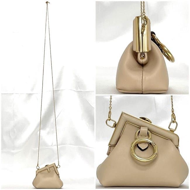 Fendi Charm First Nano Shoulder F22748 Beige
