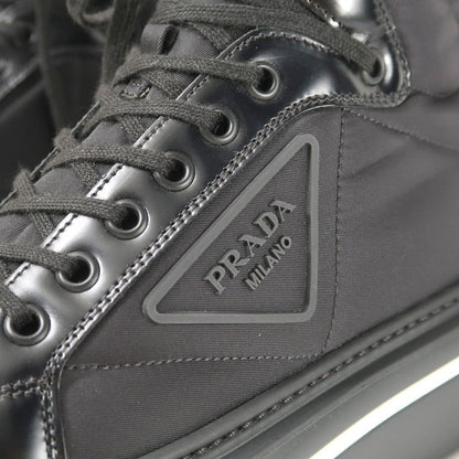 2022awPrada Macro HIGH TOP Sneakers Size 37 High Cut Triangle Logo Re-nylon