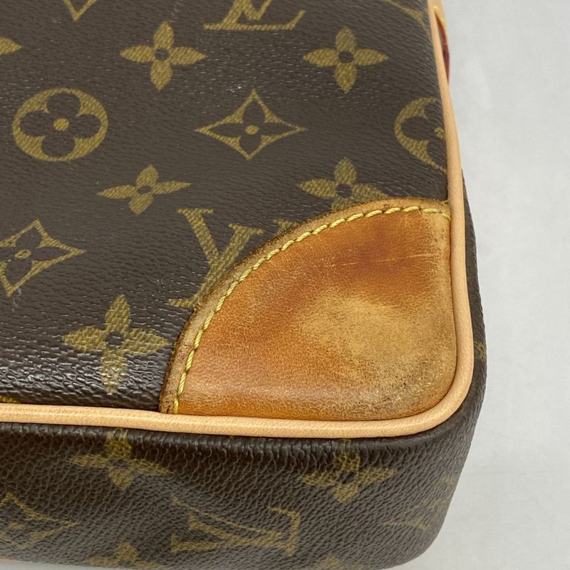 Louis Vuitton Briefcase Monogram Porte Documents Voyage M53361 Brown Men's