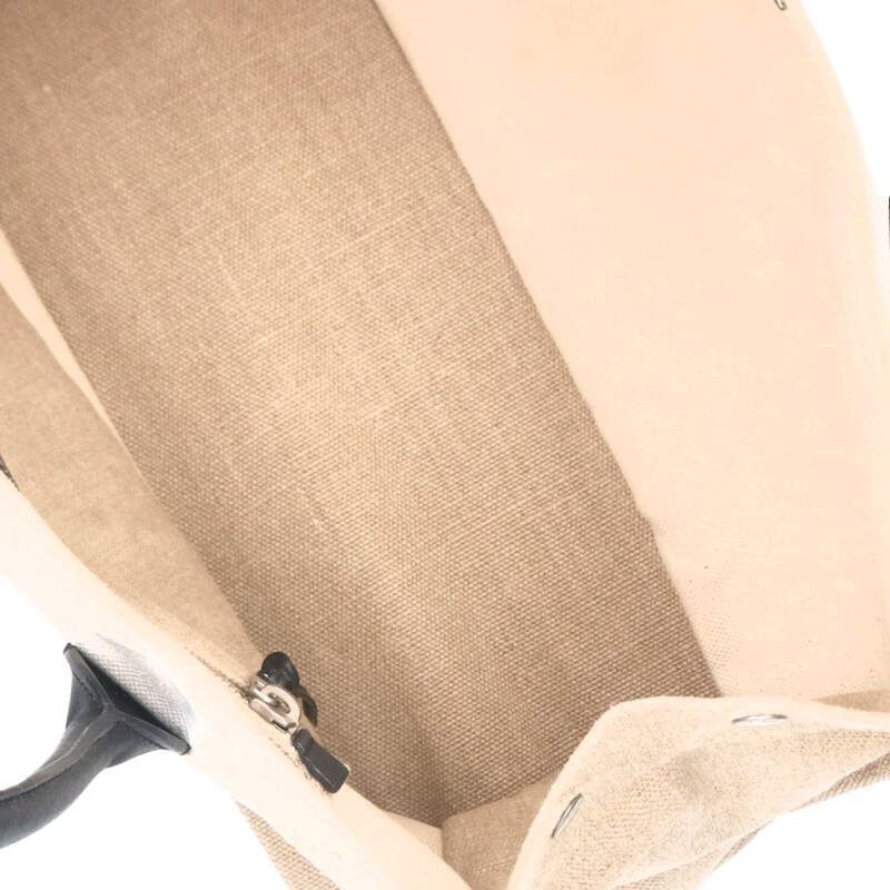 Saint Laurent Paris RIVE Gauche Rive Gauche 617481 Logo Print Canvas Tote Bag