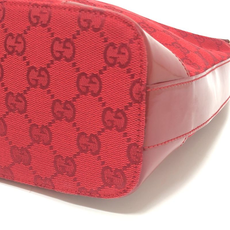 Gucci Shoulder Bag GG Canvas 002058 GG Canvas Red