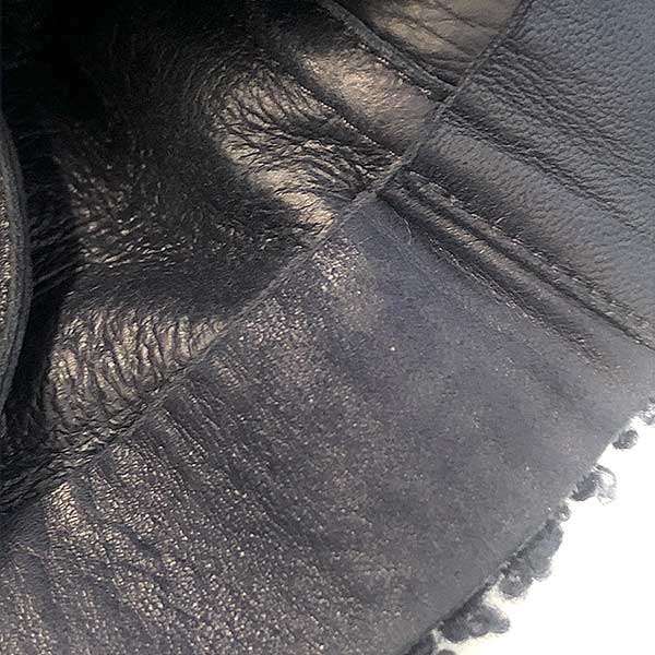 Celine by Phoebe Philo Mouton Leather Riders Jacket 2 5k10 5164 Navy 34