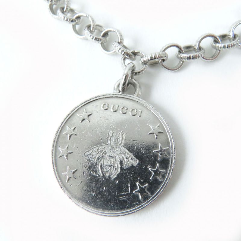 Gucci 433499 BEE Coin Interlocking G Ag925 Accessory Bracelet