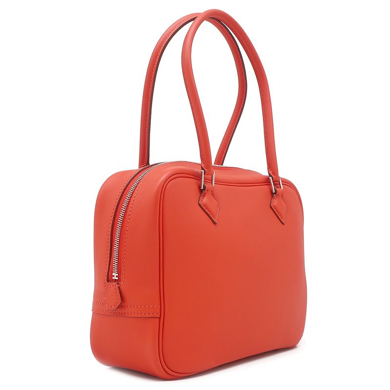 Hermes Handbag Mini Prum Vorsift Capucines Silver Hardware Svhardware Q