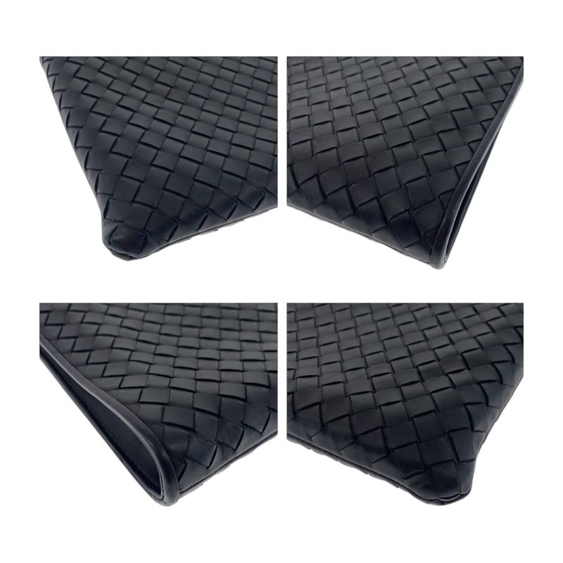 Bottega Veneta Bottega Veneta Intrecciato Black Gunmetal Hardware Leather