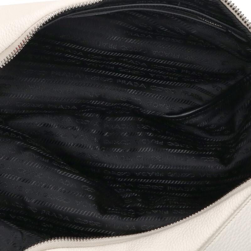 Prada 2vy007 Embossed Logo Leather Shoulder Bag Men's