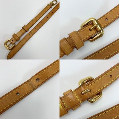 Louis Vuitton Leather Leather Beige Gold Hardware Approx 77cm (30.31in)
