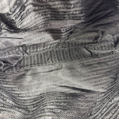 Prada Triangle Logo Mini Tote Shoulder Bag Green Khaki Tessuto Nylon