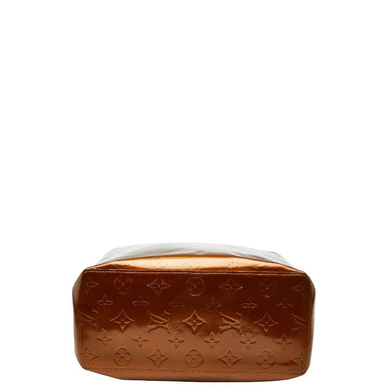 Louis Vuitton Monogram Vernis Reed MM M91143 Bronze Brown Patent Leather Women