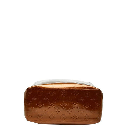 Louis Vuitton Monogram Vernis Reed MM M91143 Bronze Brown Patent Leather Women