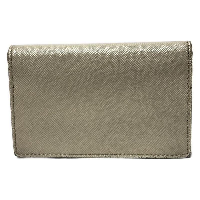 Prada Business Card Case - Beige Leather