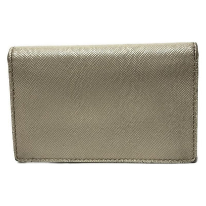 Prada Business Card Case - Beige Leather