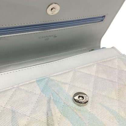 Chanel Wallet Matelasse Ap0250 Light Blue×white×multi