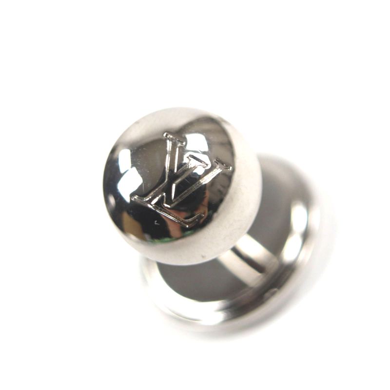  Louis Vuitton 2019 M68100 LV Circle Cufflinks Button Cufflinks Silver Made In