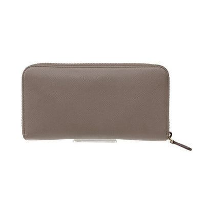 Prada Saffiano Long Wallet Round Zipper 1ml506 Beige