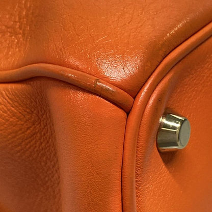 Dior/christian Dior Tote Bag Diorissimo Orange Leather
