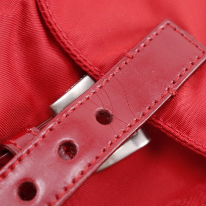 Prada VERA Sport Bz6677 Nylon Rosso Red Women's Backpack/daypack