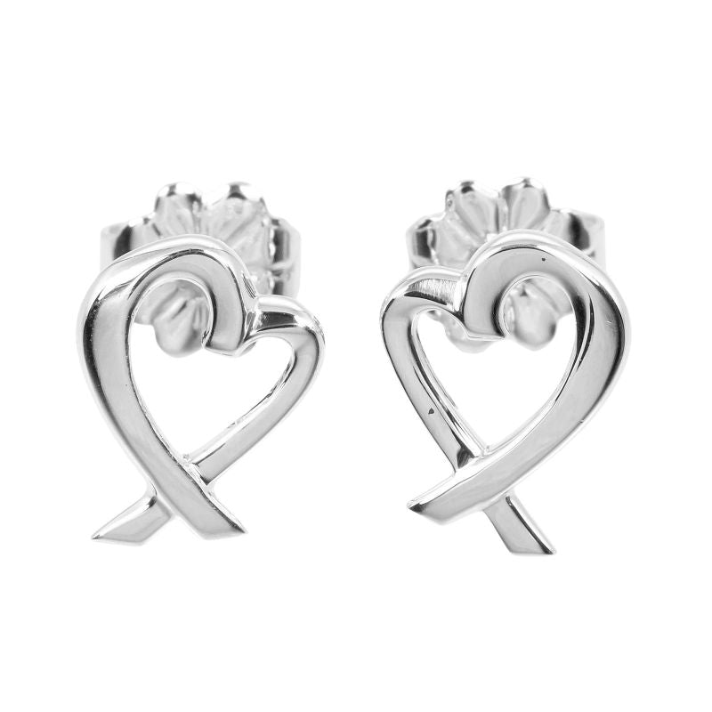 Tiffany & Co Loving Heart Silver 925 Women's 1.25g Earrings