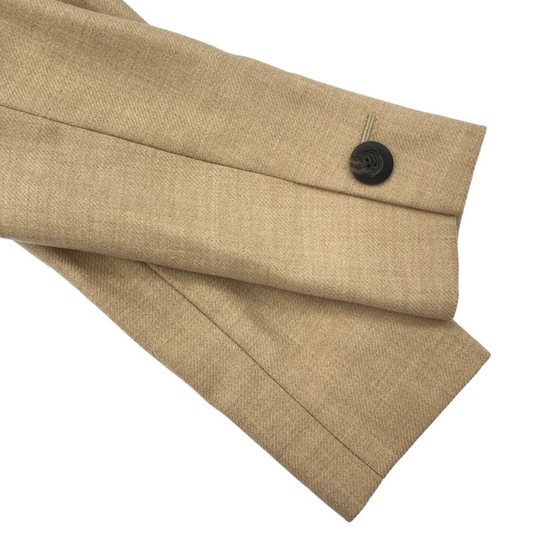 Yves Saint Laurent Wool Double Jacket Beige 36