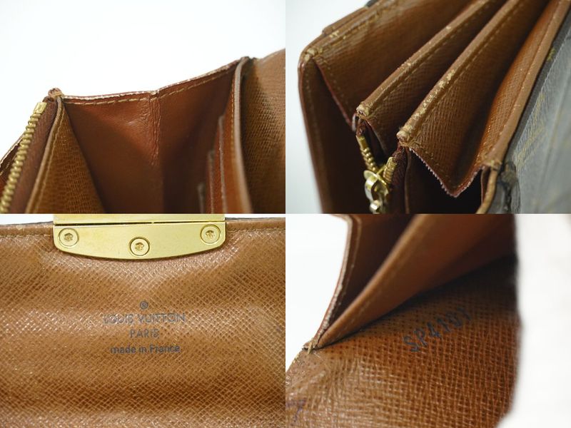 Authentic Louis Vuitton LV Portefeuille Sarah Monogram Etoile Long Wallet Brown