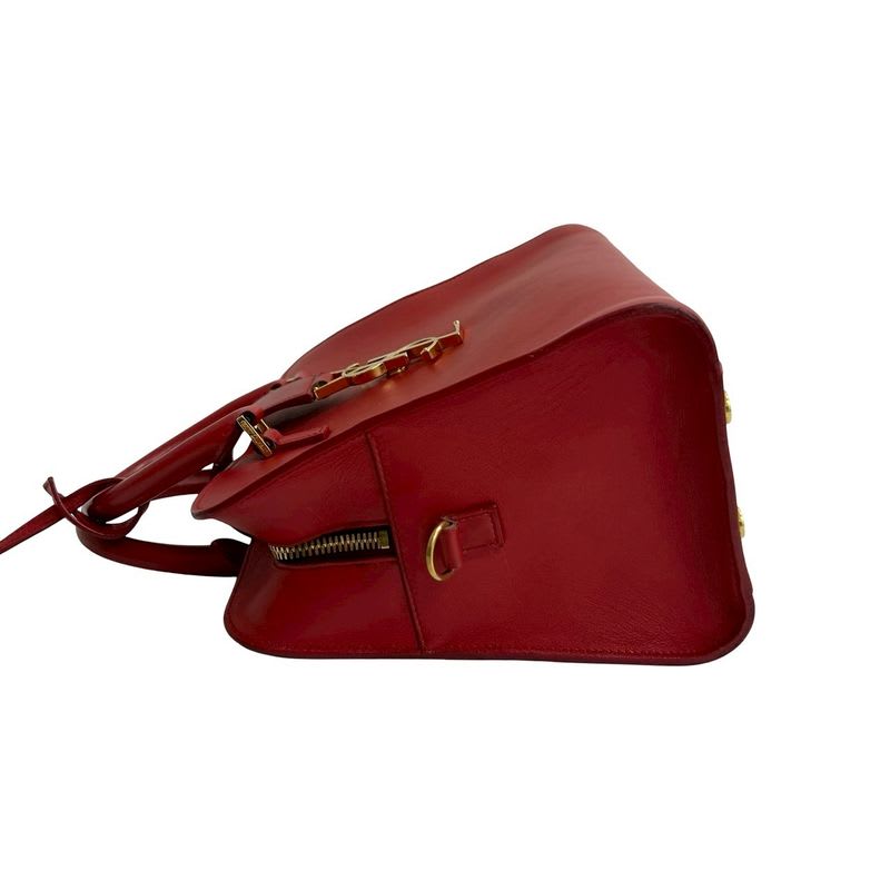 Saint Laurent Paris Baby Cabas YSL Logo Hardware Leather 2-Way Handbag