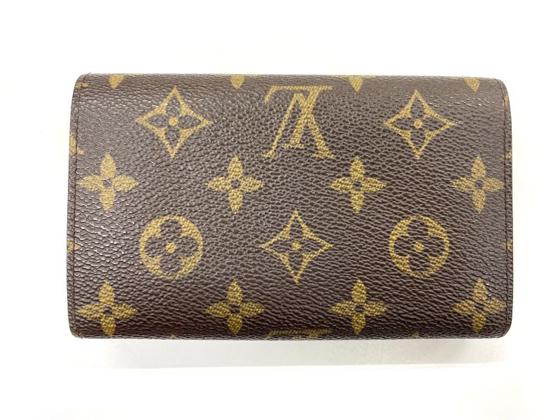 Louis Vuitton Monogram Porte Monet Vieux Trésor M61730 Foldable Wallet L-shaped