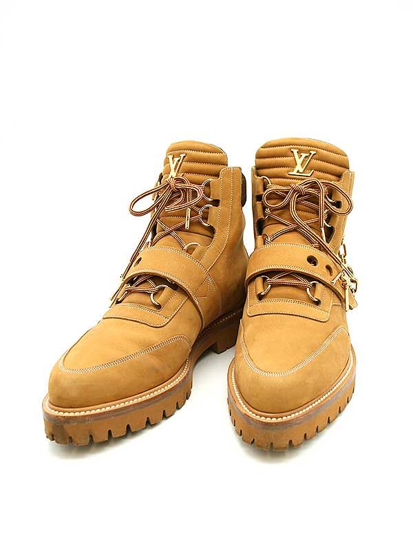 Louis Vuitton 19ss LV Creeper Line Ankle Leather Boots Brown 6 1 2