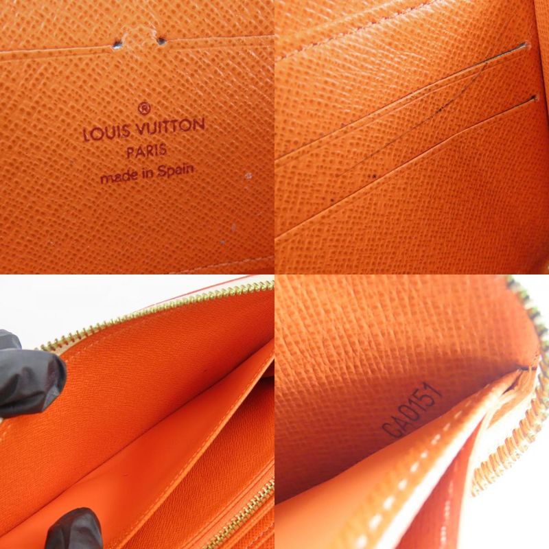 Louis Vuitton Long Wallet Zippy Wallet M60274 Monogram Multicolor Bronze White