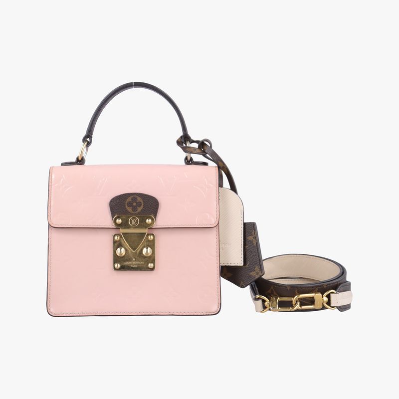 Louis Vuitton Sprung Street PM Rose Ballerine Vernis ×monogram Canvas M90468nz31