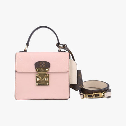 Louis Vuitton Sprung Street PM Rose Ballerine Vernis ×monogram Canvas M90468nz31