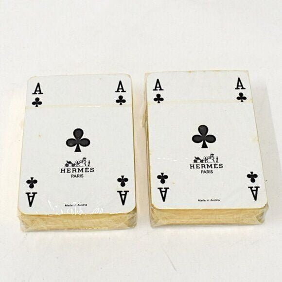 Hermes Designer Playing Cards Set w/ Box 2 Decks - The Reluxe