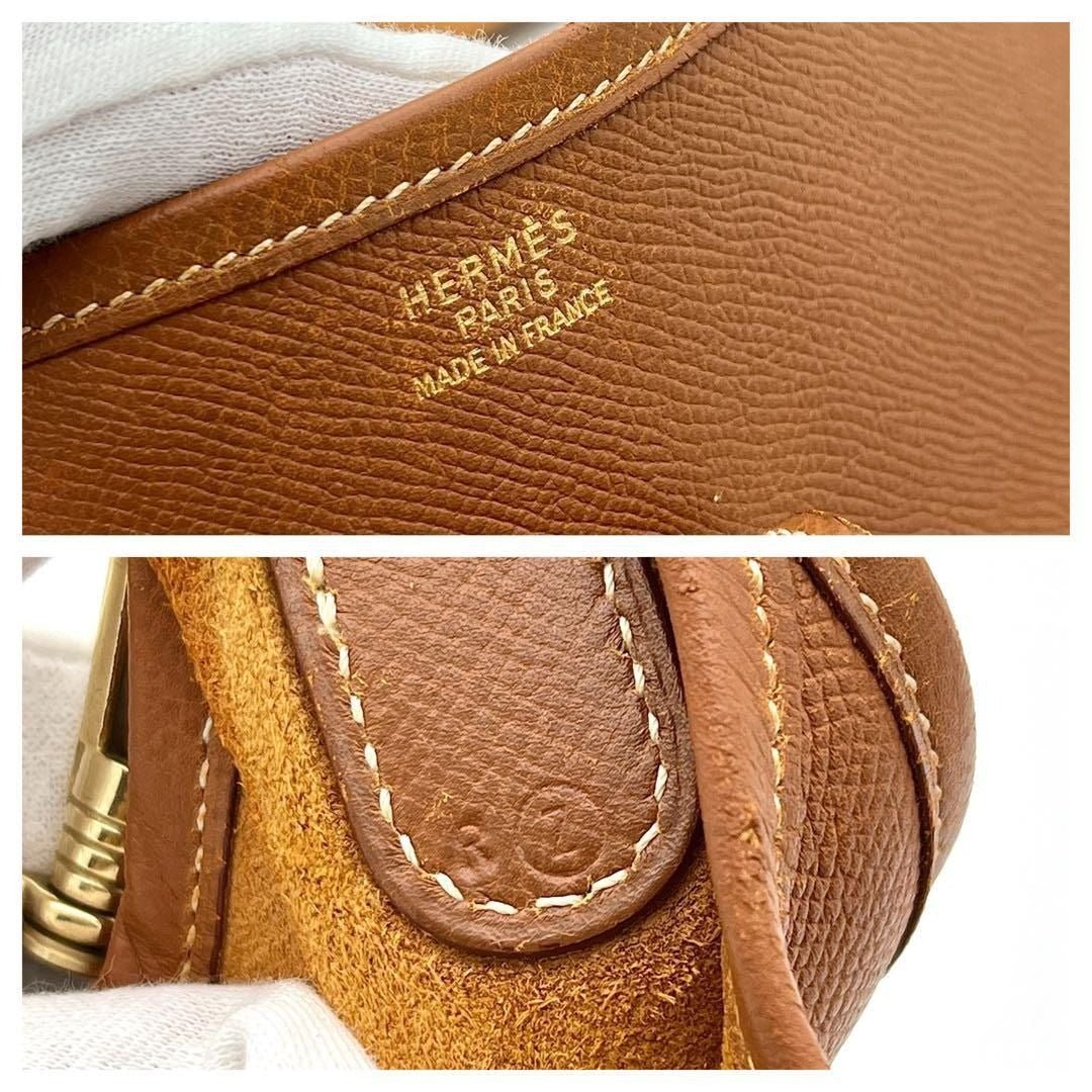 Hermes Evelyne GM Brown Tan Togo Leather Shoulder Bag - The Reluxe