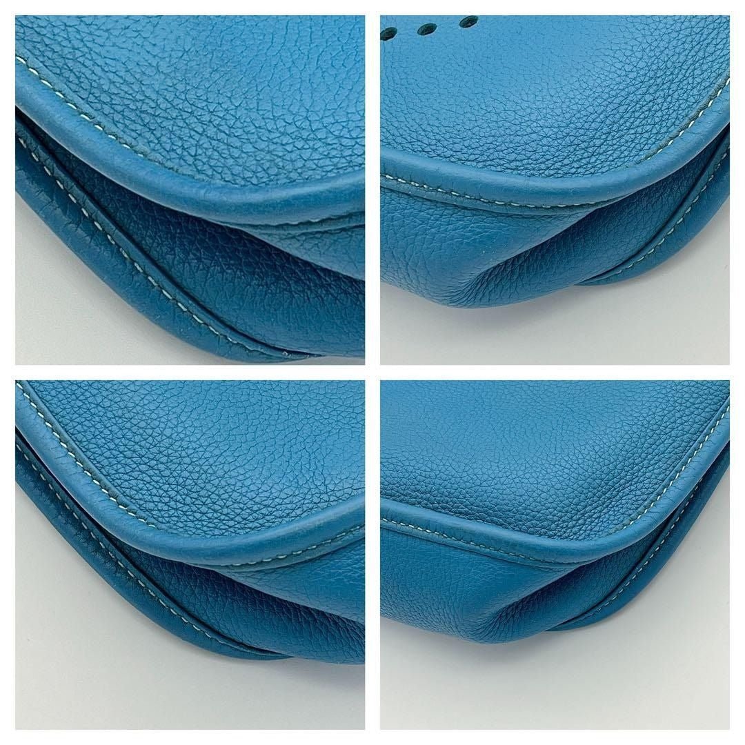 HERMES Evelyne PM I Blue Jean Clemence Leather Shoulder Bag - The Reluxe