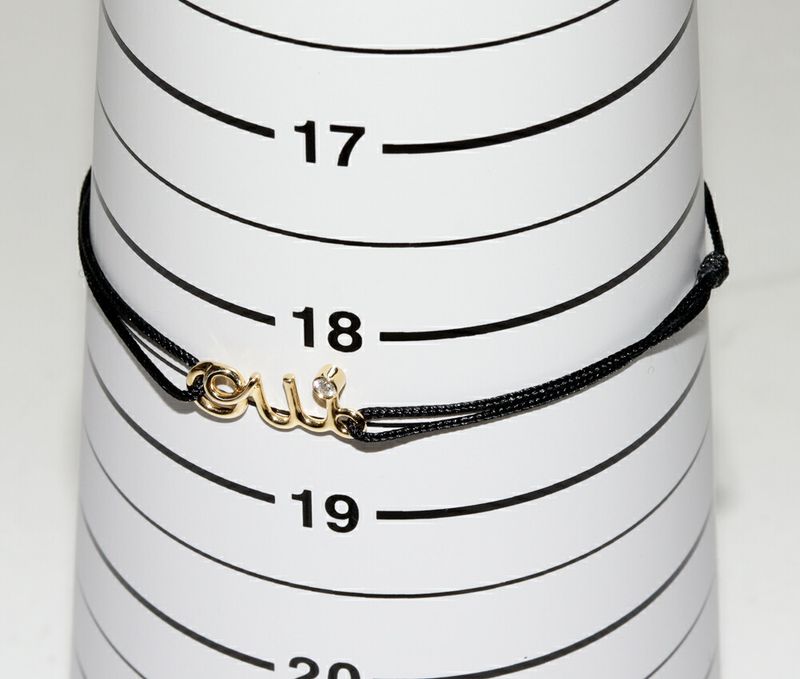 Christian Dior Bracelet 18K Yellow Gold Diamond 1P (003ct) OUI Amour Bracelet