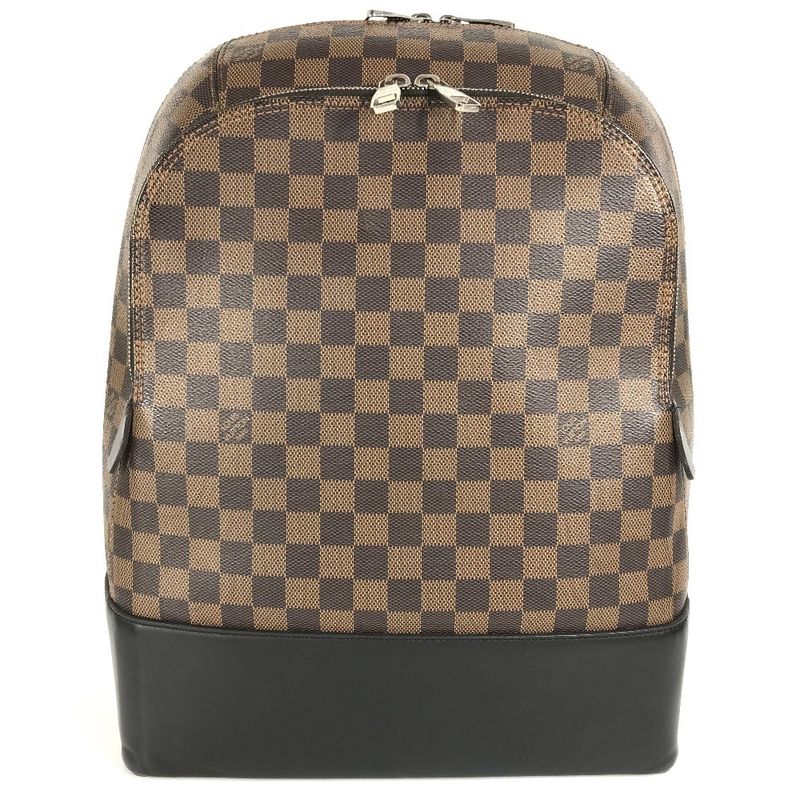 Louis Vuitton Backpack Sac Jake N41558 Damier Canvas Black Brown