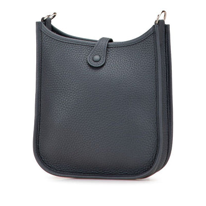Hermes Evelyn TPM Crossbody Shoulder Bag Grimisty Grey Silver Hardware Taurillon