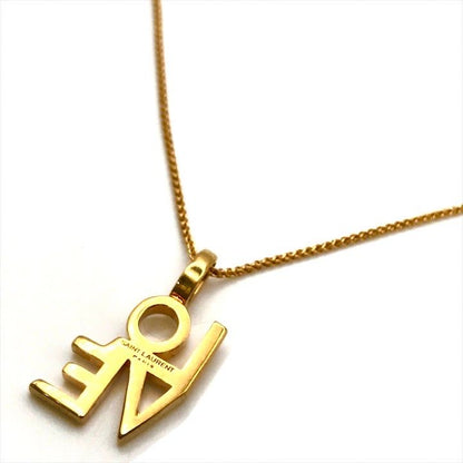 Saint Laurent Love Necklace Gold