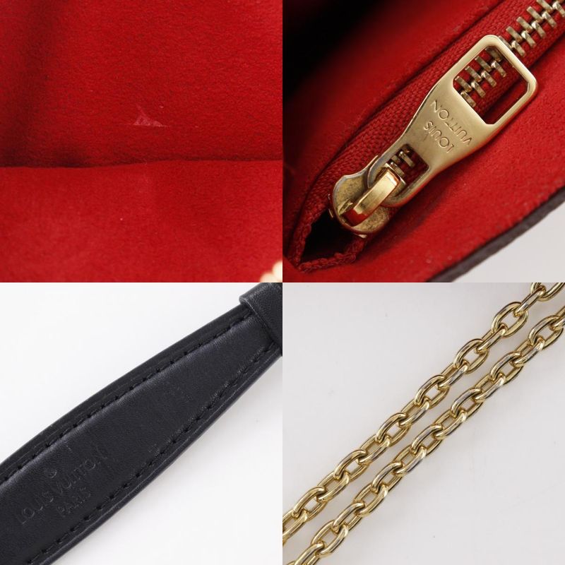 Louis Vuitton Saint Placide M43713 Monogram Canvas Threes Brown/red Ca2167