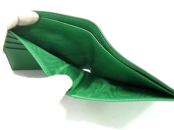 Gucci 768243 GG Supreme PVC Fold Wallet Billfold Brown And Green Bj6524