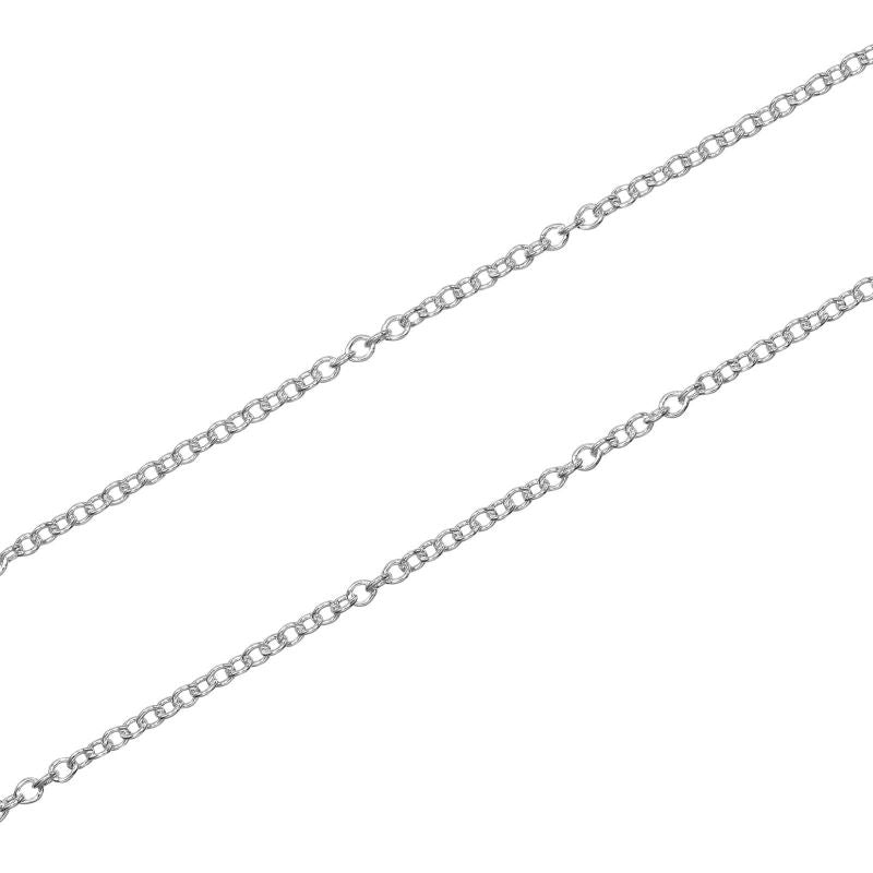 Tiffany & Co 1837 Interlocking Circle 925 Silver And Rubed Metal Ladies 5.28g