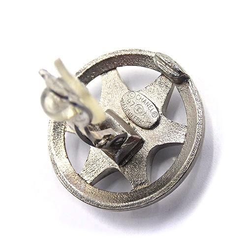 Chanel Wheel Star Coco Mark GP Silver Earrings And Earrings