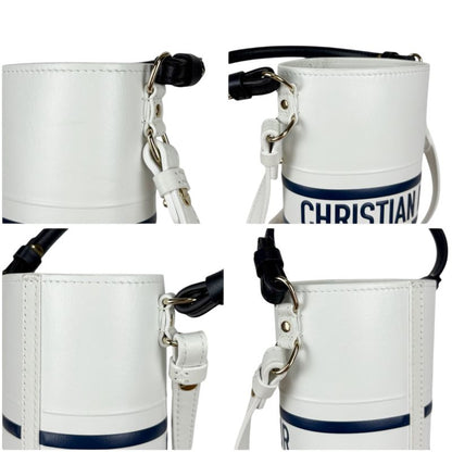 Christian DIOR Vibe Bottle Holder 2WAY Mini Shoulder Bag Navy White
