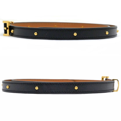 Hermes Belt Pop H Courte 15 80cm (31.50in) Black Gold Hardware B