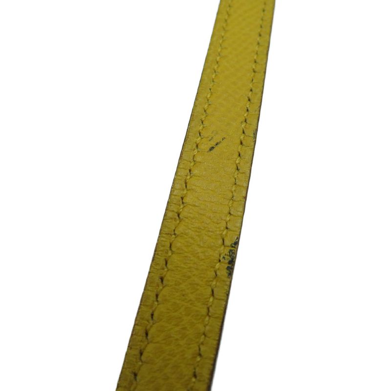 Hermes Necklace Courchevel Yellow