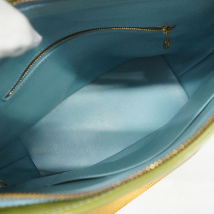 Louis Vuitton Tote Bag Vernis Houston M91005 Baby Blue Women's