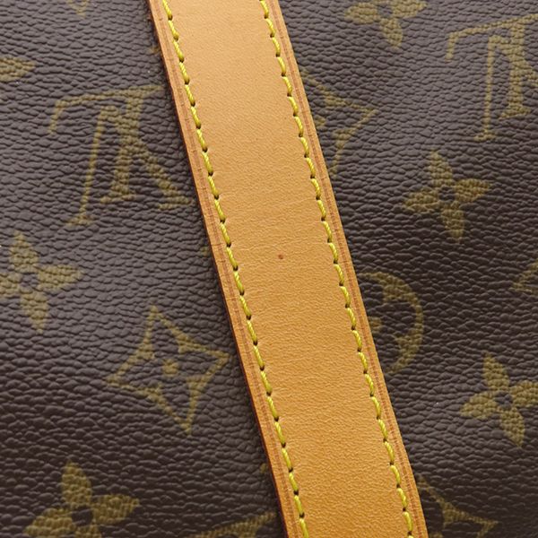 Louis Vuitton Boston Bag Keepall Bandoliere 50 Monogram Canvas Monogram Gold
