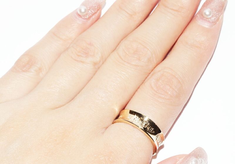 Tiffany & Co Ring 18K Yellow Gold 1837 Medium Ring Width 6mm (024in)