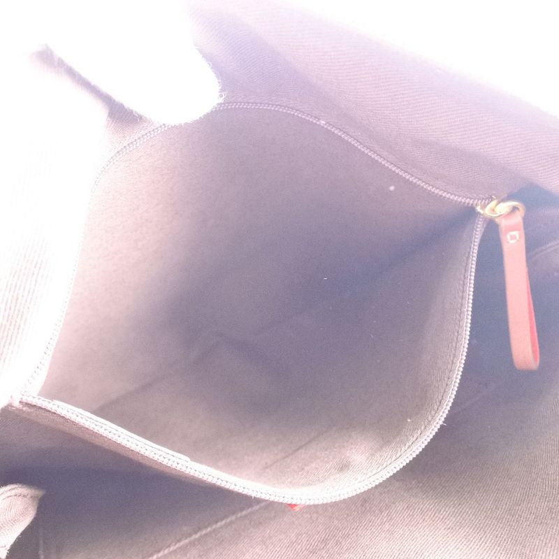 Loewe Pin Badge Suede Brown Women's Shoulder Bag